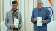 India News | Jagdeep Dhankhar Releases Mansukh Mandaviya's Book on India's Journey Towards Fertiliser Self-sufficiency