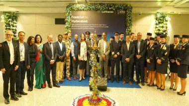 India News | GMR Hyderabad International Airport Partners with Lufthansa Airlines for New Flight Service to Frankfurt