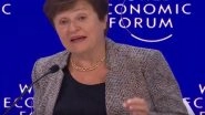 Business News | IMF MD Kristalina Georgieva Urges Global Action on Climate Change at World Economic Forum