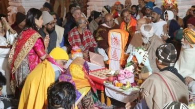 India News | Vedic Brahmins, Acharyas Lead Worship Inside Sri Ram Temple in Ayodhya