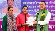 India News | National Girl Child Day: CM Dhami Awards Students Under 'Meritorious Girls Education Promotion' Initiative