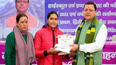 India News | National Girl Child Day: CM Dhami Awards Students Under 'Meritorious Girls Education Promotion' Initiative