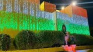 World News | Indian Embassy in Riyadh Lit in Tricolour to Celebrate India's 75th Republic Day