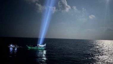 World News | Indian Coast Guard Provides Towing Assistance to Fishing Boat Stranded off Lakshadweep