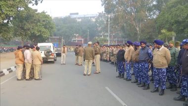 India News | Heavy Security Deployed at Chandigarh Municipal Corporation Office Ahead of Mayoral Polls