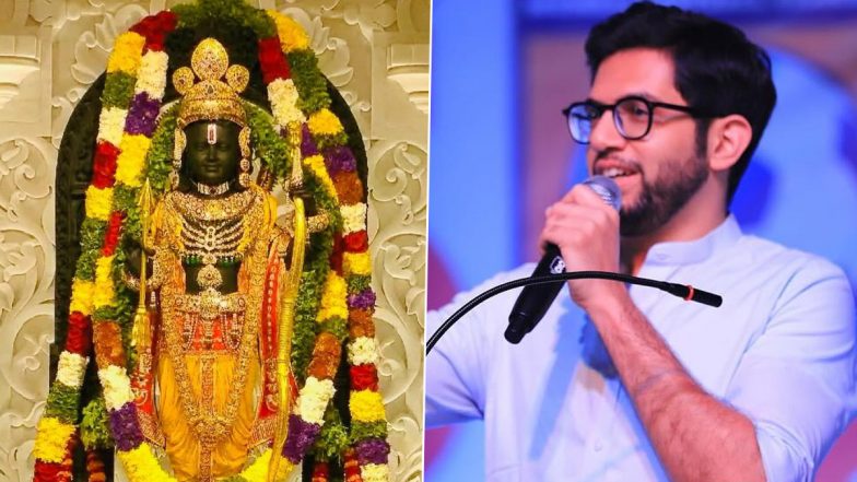 Aaditya Thackeray Posts Ram Lalla Idol Photo on Pran Pratishtha Day, Captions 'Raghupati Raghav Raja Ram Patit Pavan Sita Ram' on Instagram