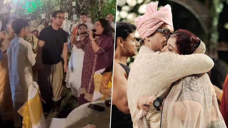 Video of Aamir Khan Enjoying at Ira Khan’s Mehndi Ceremony With Ex-Wife Kiran Rao and Son Azad Goes Viral – WATCH