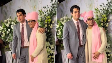 Aamir Khan and Junaid Khan Steal the Spotlight as a Charming Father-Son Duo at Ira Khan–Nupur Shikhare’s Wedding (Watch Video)
