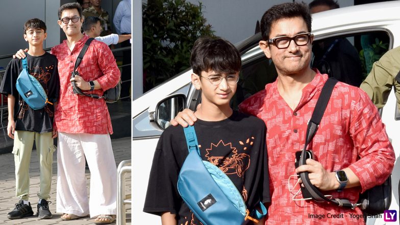 Ira Khan-Nupur Shikhare Wedding: Aamir Khan Jets Off To Udaipur With Son Azad Rao For Celebrations (Watch Video)