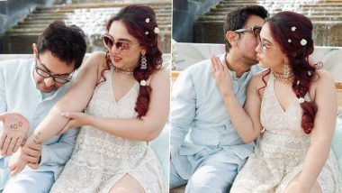 Aamir Khan Plants Sweet Kiss on Daughter Ira Khan’s Cheek in These Unseen Happy Clicks From Her Wedding Festivities in Udaipur – See Pics Inside