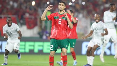 AFCON 2023: Achraf Hakimi Misses Late Penalty As South Africa Knocks Morocco Out of Africa Cup of Nations With 2–0 Win