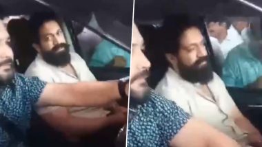 Yash Heads to Visit Families of Fans Who Died of Electrocution While Putting Up His Birthday Banners in Karnataka's Gadag District (Watch Video)