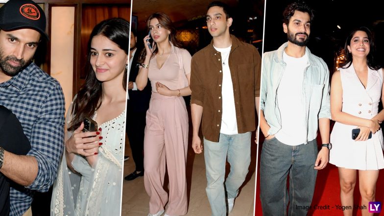 Merry Christmas Screening: Rumoured Couples Aditya Roy Kapur–Ananya Panday, Khushi Kapoor–Vedang Raina and Sunny Kaushal–Sharvari Spotted at Katrina Kaif’s Film’s Premiere! (Watch Videos)