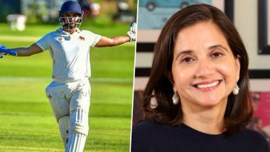 'Proud Mom' Film Critic Anupama Chopra Reacts After Son Agni Chopra Becomes First Ever Cricketer to Score Centuries in Each of His Initial Four First-Class Matches (See Post)