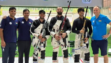 Akhil Sheoran Shoots Gold Medal, Aishwary Pratap Singh Tomar Clinches Silver in Men’s 50m Rifle 3P Event of Asian Olympic Qualifiers 2024