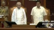 Kerala: Governor Arif Mohammed Khan Ends Budget Session Speech in One Minute Amid Rift With Pinarayi Vijayan Government (Watch Video)