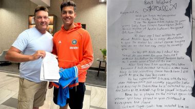 'I am 75 Years Young Lady....' India U-19 Cricketer Arshin Kulkarni Hands His Grandmother's Precious Letter to Jacques Kallis