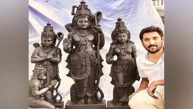 Pran Pratishtha Ceremony: Ram Lalla Idol Sculpted by Mysuru-Based Arun Yogiraj To Be Installed at Ram Mandir in Ayodhya