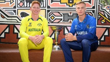 Australia vs Namibia Free Live Streaming Online ICC Under-19 Cricket World Cup 2024: How To Watch Free Live Telecast of AUS U19 vs NAM U19 CWC Match on TV