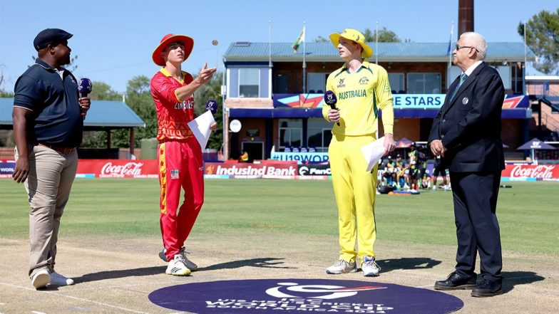 Australia vs Zimbabwe Free Live Streaming Online ICC Under-19 Cricket World Cup 2024: How to Watch Free Live Telecast of AUS U19 vs ZIM U19 CWC Match on TV?