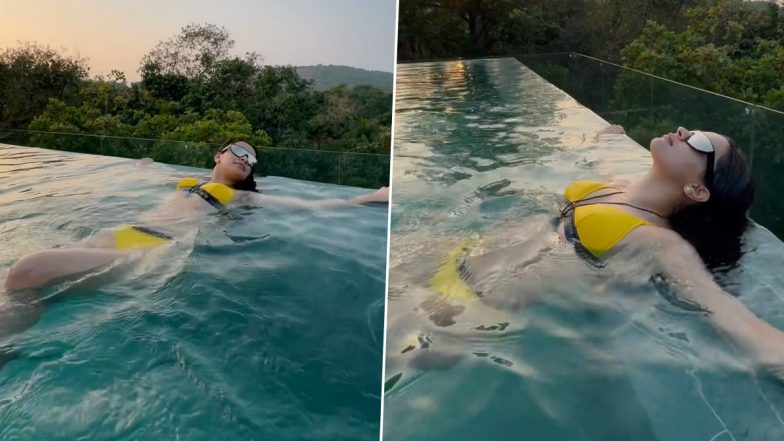 Avneet Kaur Sizzles in Yellow Bikini, Actress Enjoys ‘Me Time’ in Pool – Check Out Her Latest Instagram Post!