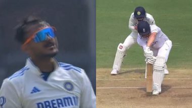 Ripper! Axar Patel Dismisses Jonny Bairstow With Sensational Delivery During IND vs ENG 1st Test 2024 (Watch Video)