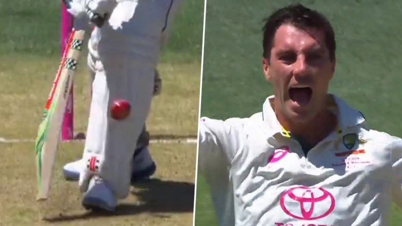 Babar Azam Dismissal Video: Watch Pat Cummins Dismiss Babar Azam With Stunning In-Dipper During AUS vs PAK 3rd Test 2023 Day 1 (Watch Video)