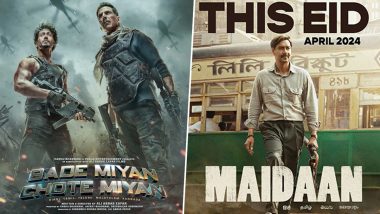 Maidaan: Ajay Devgn Unveils Captivating Poster for Upcoming Release, Gears Up for Box Office Clash with Akshay Kumar's Bade Miyan Chote Miyan on Eid