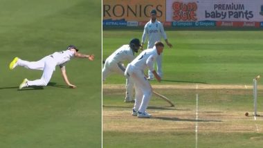 Ben Stokes Produces Sensational Direct-Hit To Run Out Ravindra Jadeja During IND vs ENG 1st Test 2024 (Watch Video)