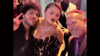 75th Emmys: Selena Gomez Pouts As She Poses for Selfie With Boyfriend Benny Blanco and Keith Coogan (View Pic)