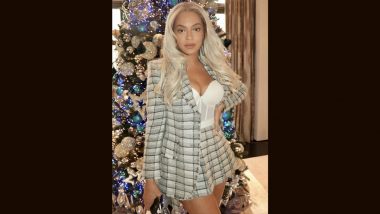 Hot Mama! Beyoncé Flaunts Busty Look in Low-Cut Corset Top, Coordinated Blazer, and Mini Skirt (View Pic)