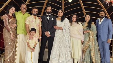 Kunchacko Boban Attends Suresh Gopi’s Daughter’s Wedding Reception, Shares Pic and Wishes the Newlyweds a ‘Blissful and Blessed Life’