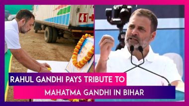 Bharat Jodo Nyay Yatra In Bihar: Rahul Gandhi Pays Tribute To Mahatma Gandhi On His Death Anniversary In Araria