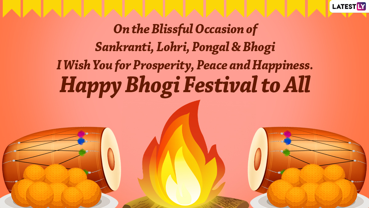 Happy Bhogi Pandigai 2024 Wishes & Sankranti Greetings Share These