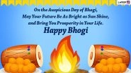 Happy Bhogi Pandigai 2024 Wishes & Sankranti Greetings: Share These WhatsApp Messages, Images, HD Wallpapers and SMS With Your Loved Ones