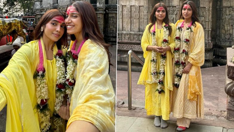 Bhumi Pednekar Seeks Blessings At Kamakhya Devi Temple in Assam With Sister Samiksha Pednekar (View Pics)