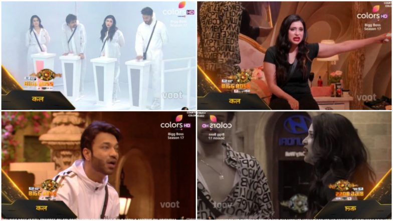 Bigg Boss 17: Vicky Jain and Mannara Chopra Clash in Fiery Exchange During Nominations; Latter Says 'You Just Shut Up' (Watch Video)