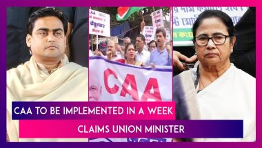 CAA To Be Implemented In A Week, Claims Union Minister Shantanu Thakur; West Bengal CM Mamata Banerjee Slams BJP