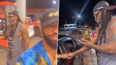 Chris Gayle Pays Gas Bills for Everyone At Fuel Station in Jamaica, Video Goes Viral