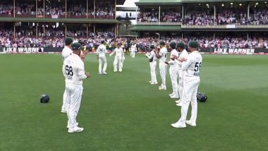 David Warner Receives Guard of Honour From Pakistan Cricketers While Coming Out to Bat In Farewell Test (Watch Video)