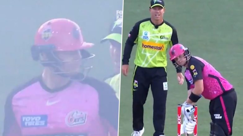 ‘If You Open the Batting…’ David Warner Makes Cheeky Remarks at Steve Smith Before Latter Gets Out First Ball During Sydney Sixers vs Sydney Thunder BBL 2023–24 Match (Watch Video)