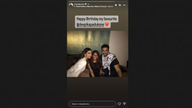 Deepika Padukone Turns 38: Raj Kundra Shares Throwback Pic and Extends Birthday Wishes to His ‘Favourite’ on Insta!