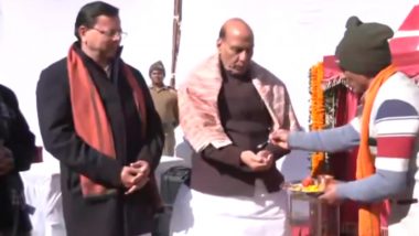Uttarakhand: Rajnath Singh Inaugurates 35 Infrastructure Projects Built by BRO in Seven States and UTs (Watch Video)