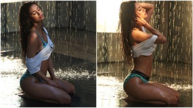 Disha Patani Turns Up the Heat As She Flaunts Her Sexy Figure in Green and White Bikini (View Pics)