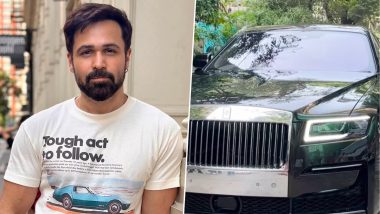 Emraan Hashmi Buys Swanky New Black Rolls Royce Car Worth Rs 12.25 Crore (Watch Video)