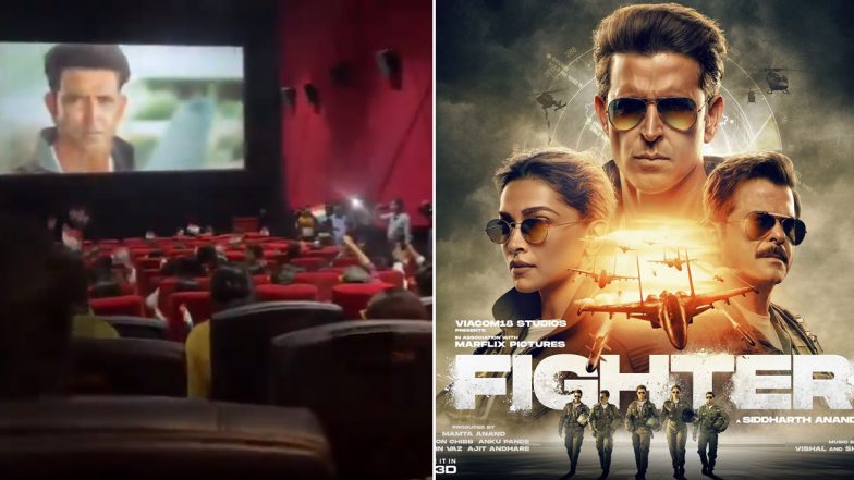 Fighter: Fans Wave Indian Flag Inside Theatre Amid Screening of Hrithik Roshan and Deepika Padukone-Starrer, Video Goes Viral – WATCH