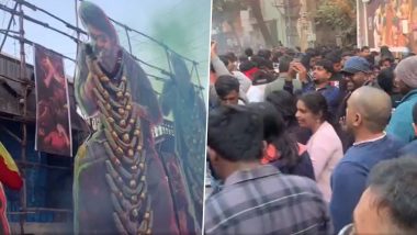 Guntur Kaaram: Mahesh Babu Fans Dance and Burst Crackers To Celebrate the Film’s Theatrical Release (Watch Videos)