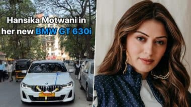 Hansika Motwani’s Family Gifts Her Swanky BMW GT 630i Sports Car Worth Rs 75.50 Lacs (Watch Video)