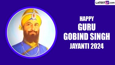 Guru Gobind Singh Jayanti 2024 Greetings in Punjabi & HD Photos: WhatsApp Stickers, Images, Quotes, Wallpapers and SMS To Celebrate Sri Guru Gobind Singh Ji Gurpurab