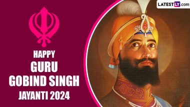 Guru Gobind Singh Ji Gurpurab 2024 Images & HD Wallpapers for Free Download Online: Observe Guru Gobind Singh Jayanti by Sharing Greetings, Wishes and Quotes